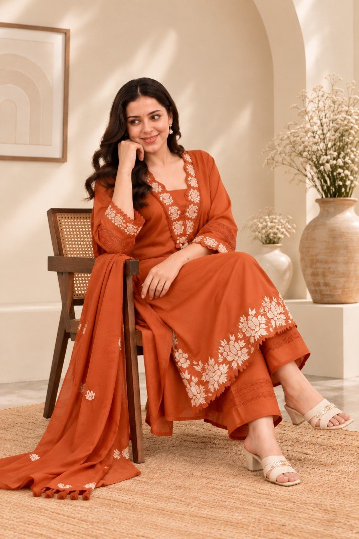 Embroidered Kurta Set – Hikma - Image 2