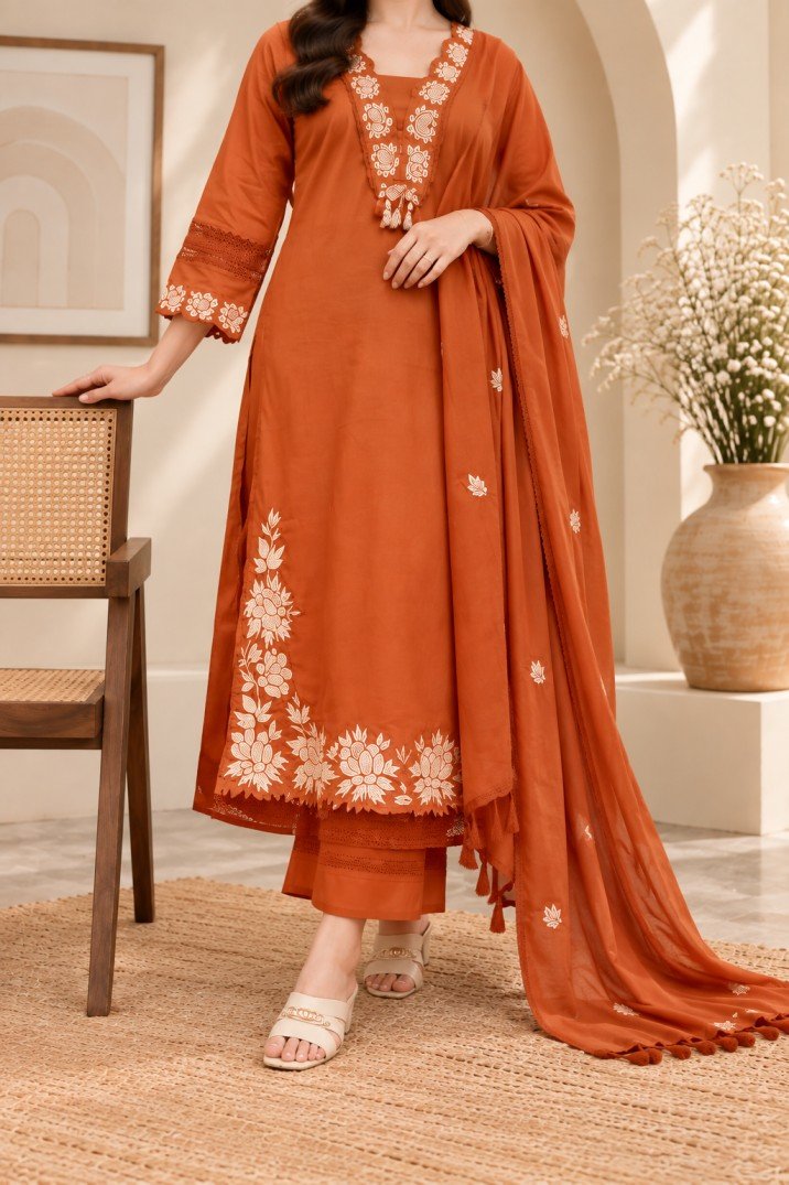 Embroidered Kurta Set – Hikma - Image 3